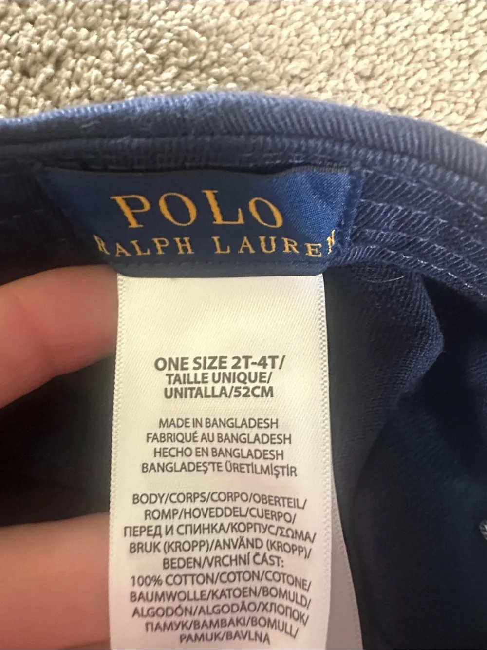 Polo Ralph Lauren hats 2T-4T size